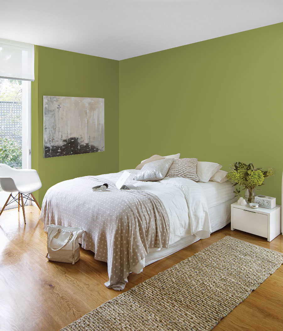 British Paints Asian Lime Green Colour Chart & Palette
