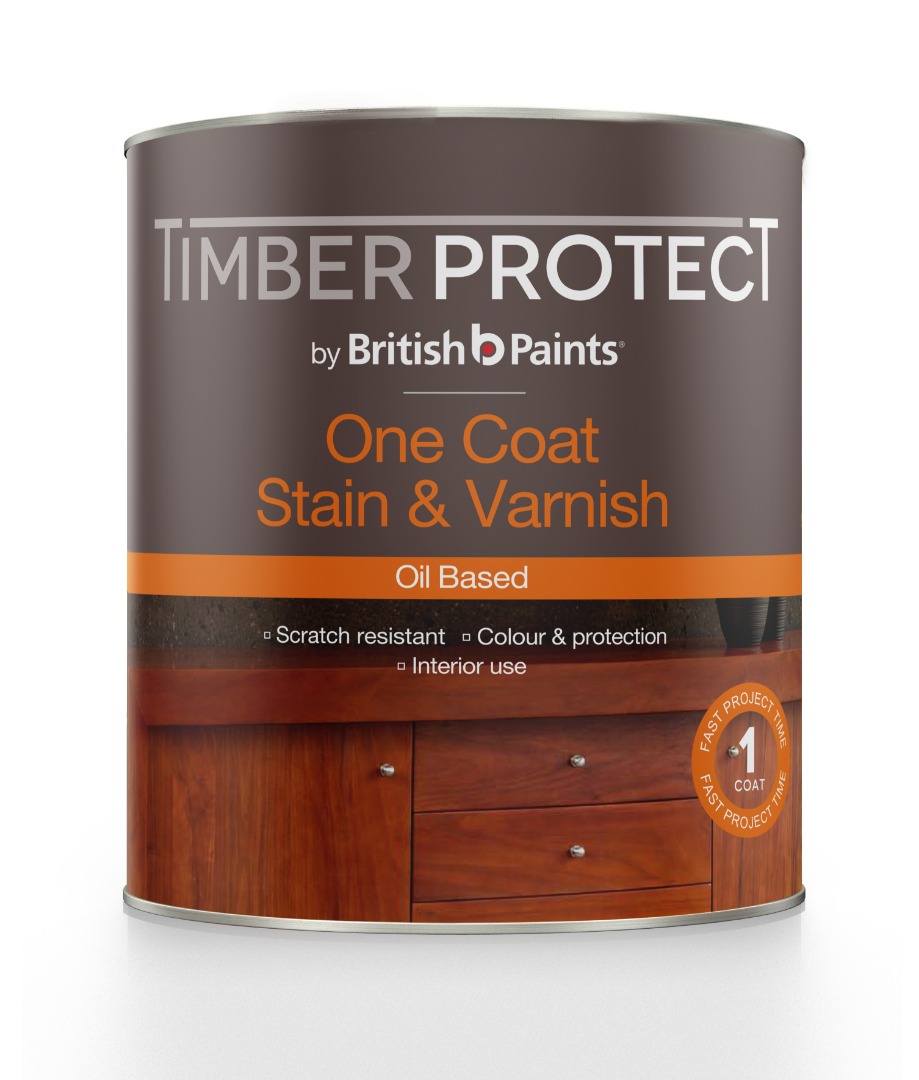Timber Protect One Coat Stain Varnish British Paints